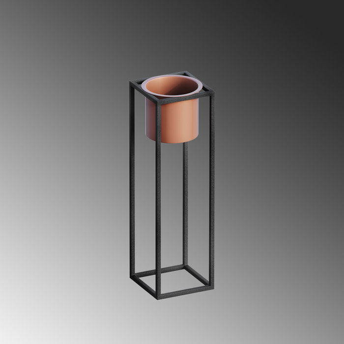 Aberto Design Maceta Decorativa GED-023-B Negro y Cobre Aberto Design Maceta Decorativa GED-023-B Negro y Cobre